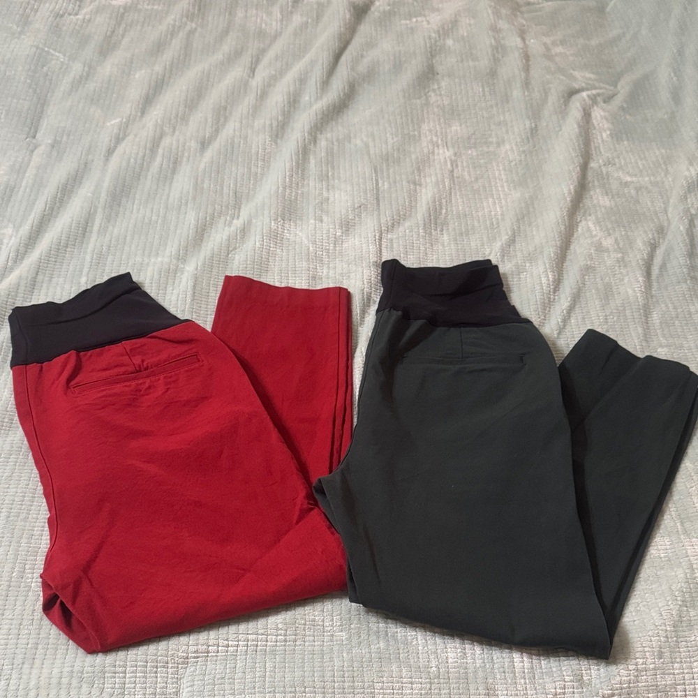 Old Navy Maternity Full-Panel Pixie Ankle Pants Size 14 Set of 2